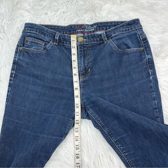 Tommy Hilfiger Women’s Blue Hope Bootcut Y2K Retro Jeans 14S/W34/L28.5 - Picture 10 of 12